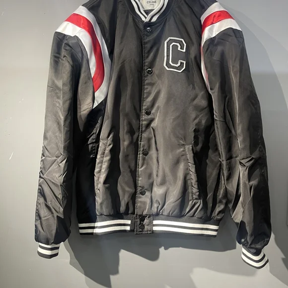 CELINE::アウター:50[RESALE] セリーヌ 22AW ウール×ナイロン ブルゾン 44 メンズ ブラック